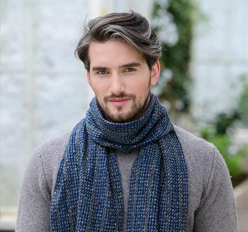 Mucros Weavers Men's Soft Donegal Tweed Scarf