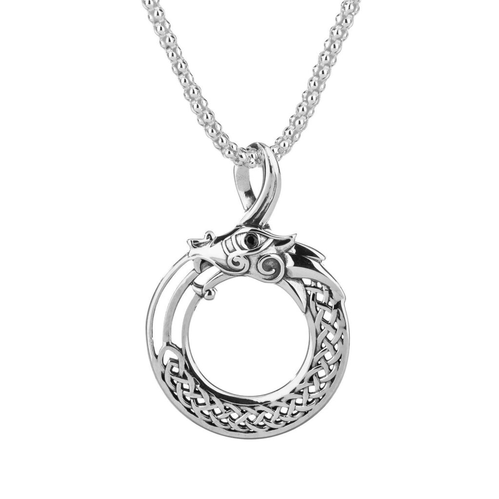 SILVER DRAGON PENDANT - A Little Irish Too